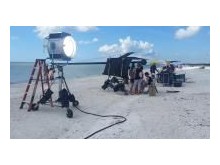 Gotta love it shooting a TV commercial on the beach in Florida